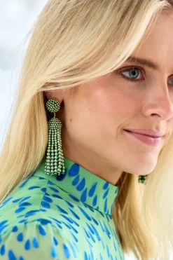 Beaded Tassel Earring