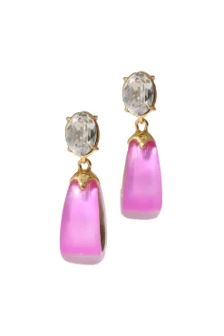 Bonbon Teardrop Hoop Earring