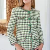 Check Jacquard Jacket