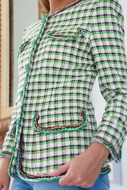 Check Jacquard Jacket