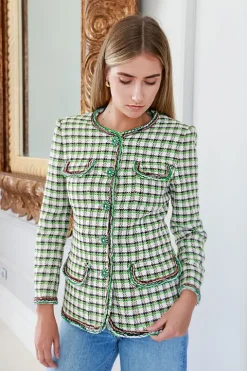 Check Jacquard Jacket