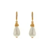 Classic Pearl Pave Small Drop Earrings