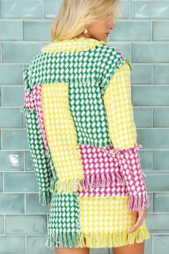 Colourblock Tweed Jacket - FINAL SALE