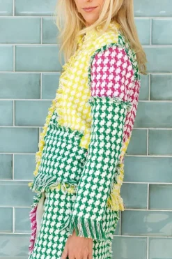 Colourblock Tweed Jacket - FINAL SALE