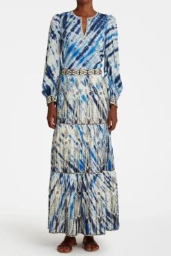 Elda Tie Dye Embroidery Skirt