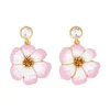 Enamel Flower Earring