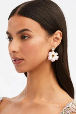 Enamel Flower Earring