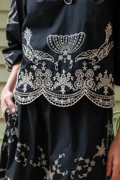 Kingsley Embroidery L/SLV Blouse