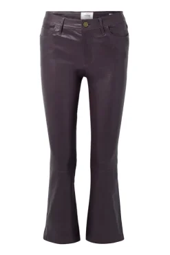 Le Crop Mini Boot Leather Pant