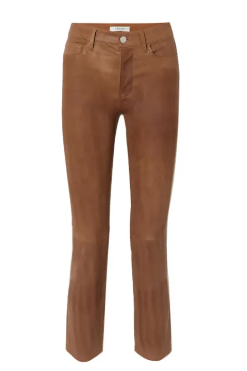 Le High Straight Leather Pant