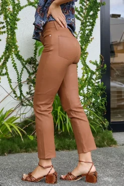 Le High Straight Leather Pant