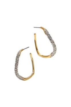 Medium Pave Hoop Earring