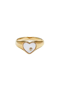 Mini Heart Signet Ring