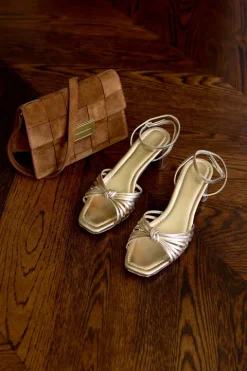 Olivia Leather Knot Heel