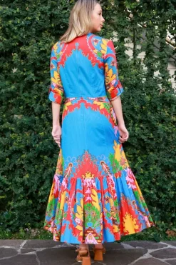 Paisley Flared Midi Dress - FINAL SALE