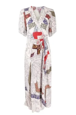 Patchwork Wrap Dress - FINAL SALE