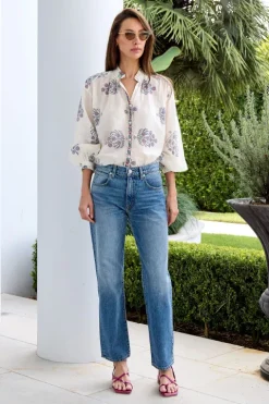 Poet Freesia Phlox Blouse