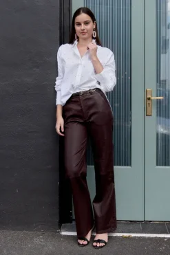 Relaxed Leather Trouser
