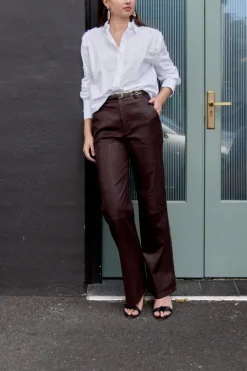 Relaxed Leather Trouser