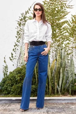 Re-Worked Eva Double Waistband Jean