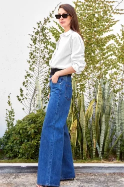 Re-Worked Eva Double Waistband Jean