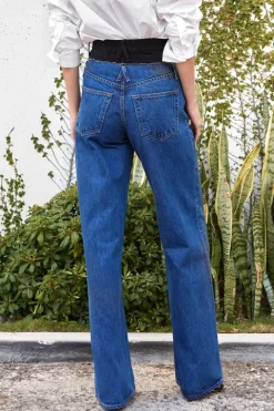 Re-Worked Eva Double Waistband Jean
