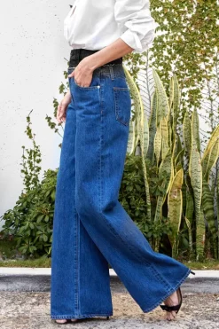 Re-Worked Eva Double Waistband Jean