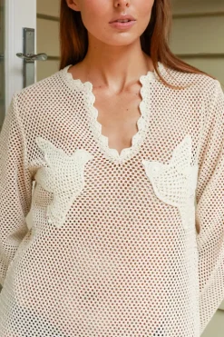 Sally Crochet L/SLV Mini Dress