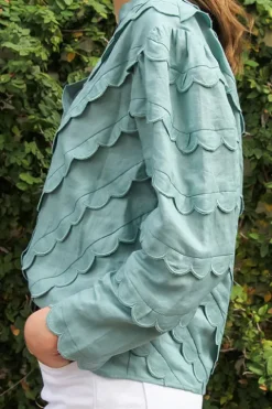 Shannon Scallop L/S Blouse - FINAL SALE