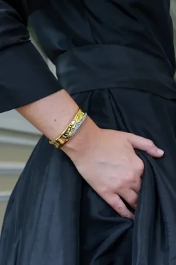 Solanales Crystal Cuff Bracelet