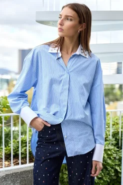 Studded Poplin Shirt