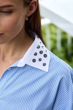 Studded Poplin Shirt