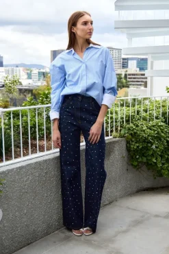 Studded Poplin Shirt