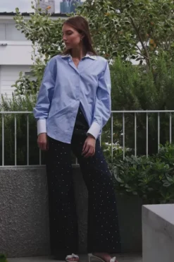 Studded Poplin Shirt