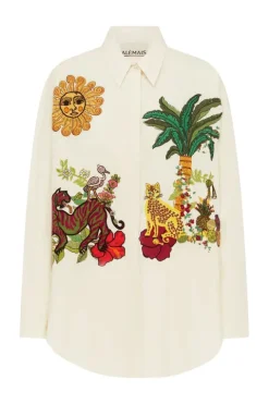 Tiger Embroidered Shirt