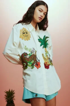 Tiger Embroidered Shirt