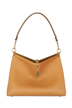 Vela Medium Leather Shoulder Bag